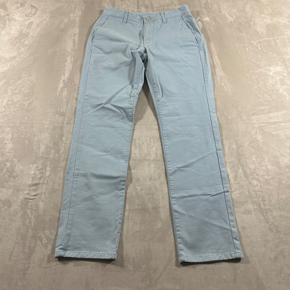 Bonobos Chino Pants Mens 28/30 Light Blue Tailored Fit Trousers Preppy Casual